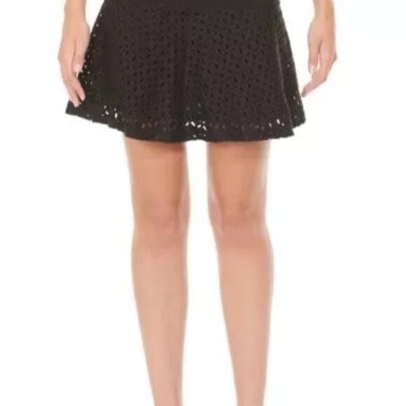 NWT XS Vintage 90s Grunge Rachel Green MINKPInk Black Mini Skirt S. - Picture 3 of 9